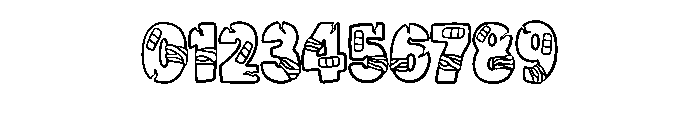 Bandage Bump By Squeeb  Regular Font OTHER CHARS