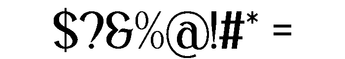 Banden Font OTHER CHARS