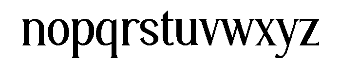 Banden Font LOWERCASE