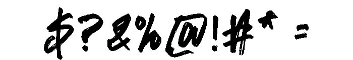 Bandes Font OTHER CHARS