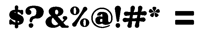 Bandiera Font OTHER CHARS