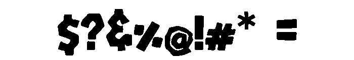 Bandit_Slab Font OTHER CHARS