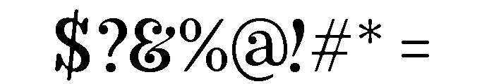 Bandito Light Font OTHER CHARS