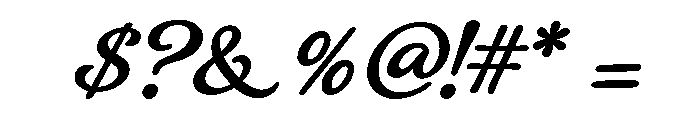 Bangau Bold Font OTHER CHARS