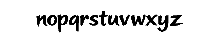 Bangkar Rowers Font LOWERCASE