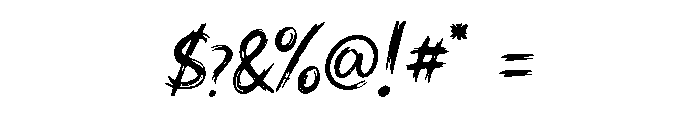 BanlyThecs-Regular Font OTHER CHARS
