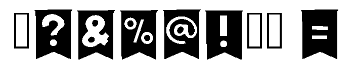 Banner Party Regular Font OTHER CHARS