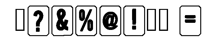 Banner The Box Regular Font OTHER CHARS