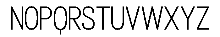 Bannock Light Font LOWERCASE