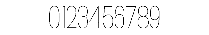 Bannock Thin Font OTHER CHARS