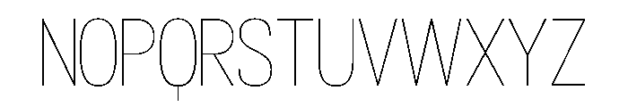Bannock Thin Font UPPERCASE