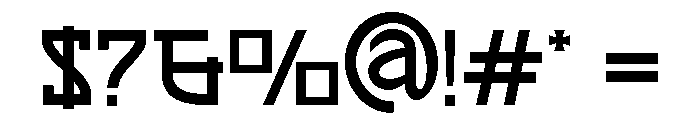 Banshou Regular Font OTHER CHARS