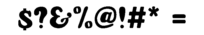 Bantzo Font OTHER CHARS