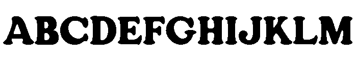 Bantzo Font UPPERCASE