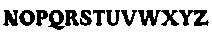 Bantzo Font UPPERCASE