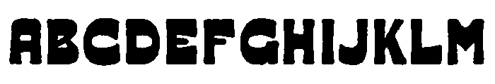 Baquera Rough Font UPPERCASE