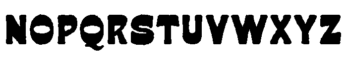 Baquera Rough Font UPPERCASE