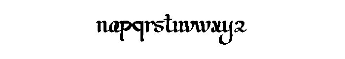 Barakallah Font LOWERCASE