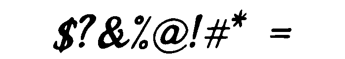 Barbeled_Dragon Font OTHER CHARS