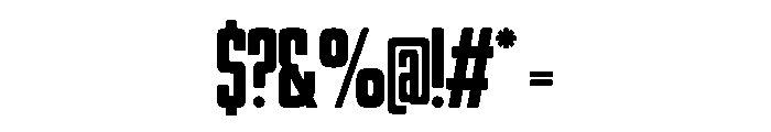 Barber Regular Font OTHER CHARS
