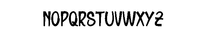 Barbie Walking Font UPPERCASE