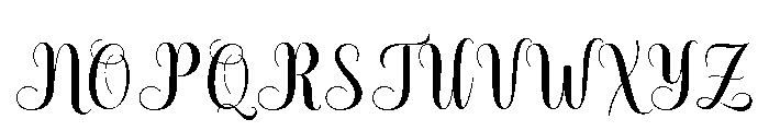 BarbieHailey Font UPPERCASE