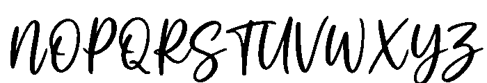 BarbieStylish-Regular Font UPPERCASE