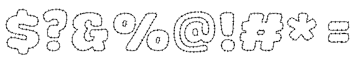Barbik Stroke Font OTHER CHARS