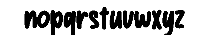 Bardi Font LOWERCASE
