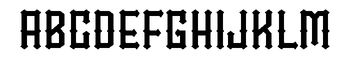 Barfun Font UPPERCASE
