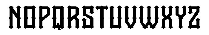Barfun Font UPPERCASE