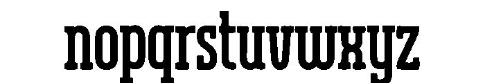 Bargwick Font LOWERCASE