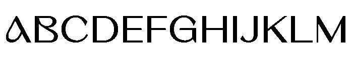Barium Regular Font UPPERCASE