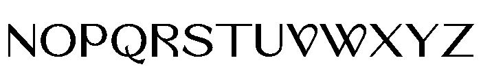 Barium Regular Font UPPERCASE