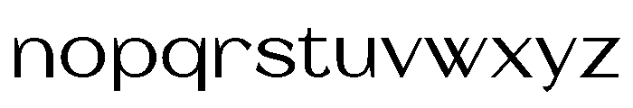 Barium Regular Font LOWERCASE