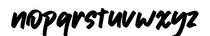 Barjava Font LOWERCASE