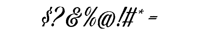 BarlandScript-Regular Font OTHER CHARS