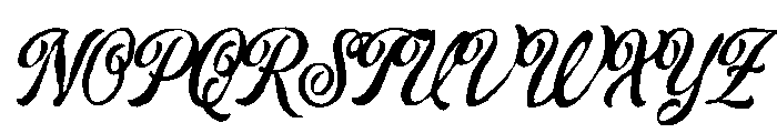 BarlandScript-Regular Font UPPERCASE