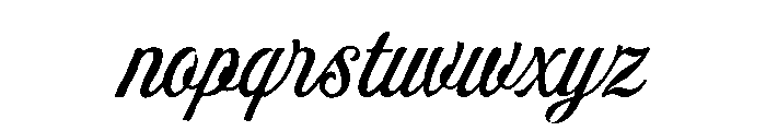 BarlandScript-Regular Font LOWERCASE