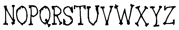 Barnwood Font UPPERCASE