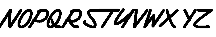 Baroctober Font UPPERCASE