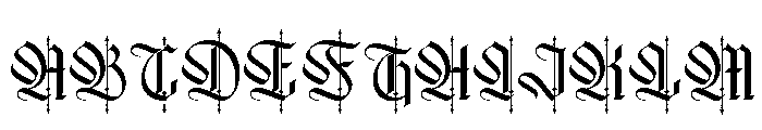 Baronial-Regular Font UPPERCASE