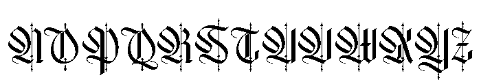 Baronial-Regular Font UPPERCASE