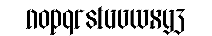Baronial-Regular Font LOWERCASE