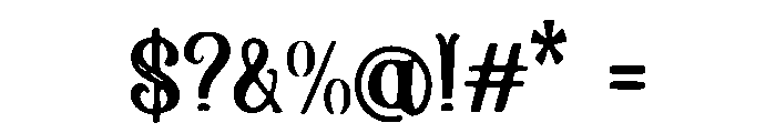 Baroque_Display Font OTHER CHARS