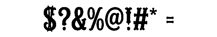 Baroqueon Font OTHER CHARS