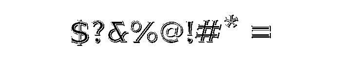 Barracuda-Bold Font OTHER CHARS