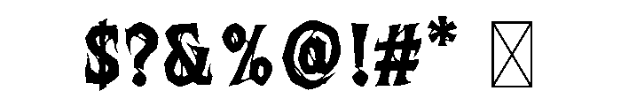 Barracus Font OTHER CHARS