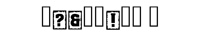 Barrel Block Regular Font OTHER CHARS