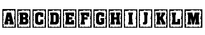 Barrel Block Regular Font UPPERCASE